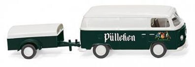 Wiking 030005 - VW T2 Kastenwagen mit Anhänger "Pülleken" (1:87) NEU/OVP