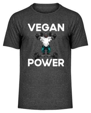 VEGAN POWER - Herren Melange Shirt