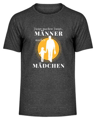 Jungs machen Jungs Männer machen Mädchen - Herren Melange Shirt