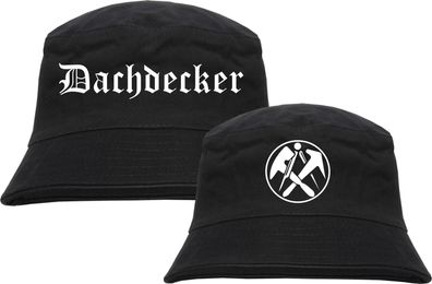 Dachdecker Fischerhut - Altdeutsch - bedruckt - Bucket Hat Anglerhut Hut