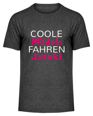 Coole Mädels fahren Jetski - Herren Melange Shirt