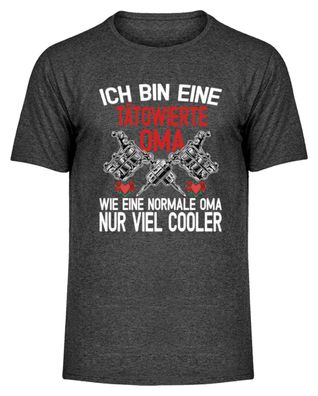 Ich bin eine Tätowierte Oma wie eine - Herren Melange Shirt