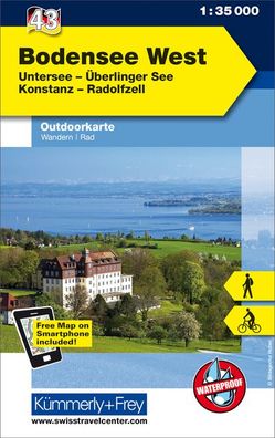 Bodensee West Nr. 43 Outdoorkarte Deutschland 1:35 000: Untersee, ?berlinge