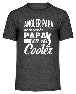 Fisch Angler Vatertagsgeschenk - Vater & - Herren Melange Shirt