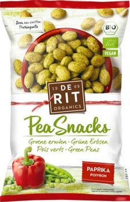 deRit 6x Pea Snacks Paprika 70g