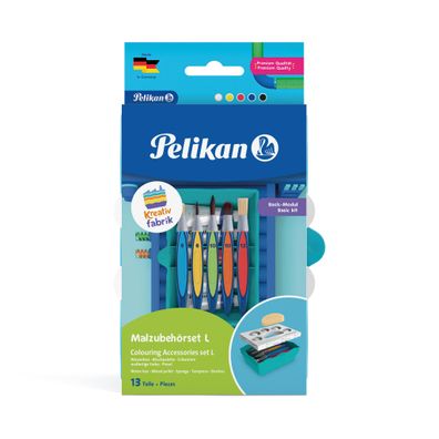 Pelikan Kreativfabrik Malzubehörset groß MZ 5x Tempera Tuben 12ml