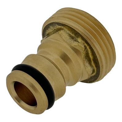 Wasserhahnanschluss 3/4" AG Messing Schnellkupplung Gartenschlauch Stecker