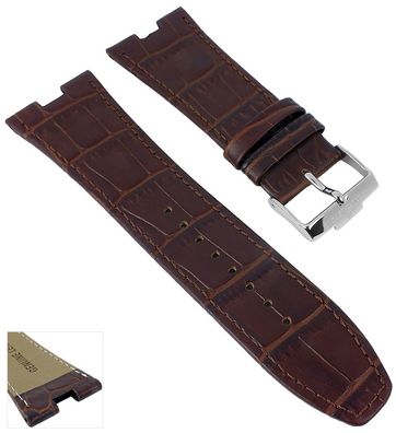 Jacques Lemans Dallas | Uhrenarmband Leder Krokoprägung für 1-1336