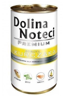 Dolina Noteci Premium Nassfutter für Hunde Huhn, 400g