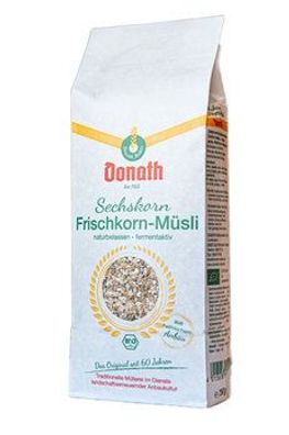 Donath Mühle 6x Donath Sechskorn-Frischkorn-Müsli 750g