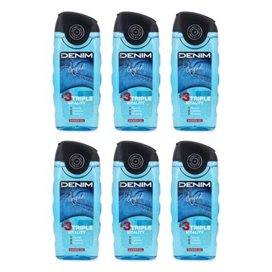 DENIM Original triple vitality Duschgel 6x 250 ml