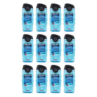 DENIM Original triple vitality Duschgel 12x 250 ml