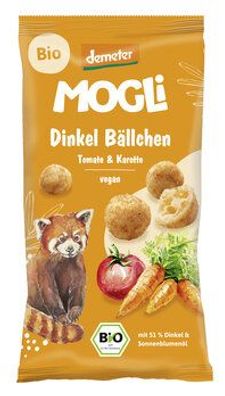 MOGLi Naturkost GmbH 3x Dinkel Bällchen, Tomate und Karotte 40g