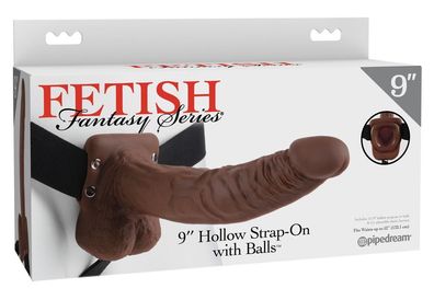 Fetish Fantasy Series - 9'' - Hollow Strap - on with Balls - (div. Farben)