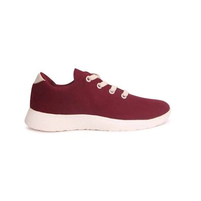 egos copenhagen Unisex Sneaker aus Merinowolle Filz Bordeaux