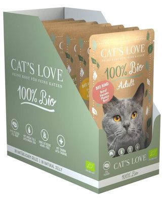 Catslove Bio Katzen Nassfutter Multipack Futterpaket 6x100g