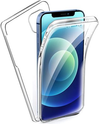 iPhone 12 mini Full Cover Silikon 5.4" TPU 360° Transparent Schutzhülle