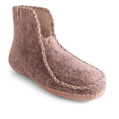 egos copenhagen Filz Hausschuh Boot Comfy aus Schafwolle Natural Grey