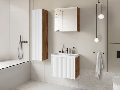 Badmöbel Rozion mit Waschbecken Komplett Badmoebel Modern Badezimmer Badmöbel-Set