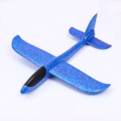 Genossen Kinder Flugzeug Spielzeug Outdoor Wurf Segelflugzeug Glider ca.48cm (Blau)