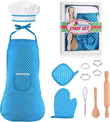 Boys Gifts Age 3-6 , Cooking and Baking Set Chef Set for Little Boys Toys for 3-6 Ye