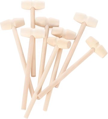 30 Pcs Wooden Hammers for Chocolate, Mini Breakable Heart Hammer Mallet for Chocolat