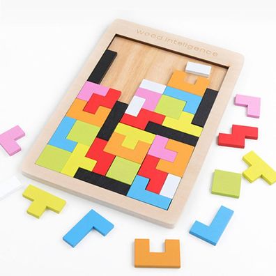 Holzklötze Puzzle, Denksportaufgabe, Spielzeug, Tangram, Puzzle, Intelligenz, buntes