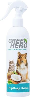 GreenHero® Kokos Fellpflege 250ml mit Kokoswasser gegen Verfilzungen