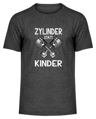 Zylinder statt Kinder - Herren Melange Shirt