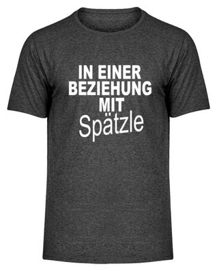 In einer Beziehung mit Spätzle - Herren Melange Shirt-S2UETXZA