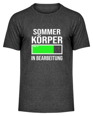 Sommer Körper in Bearbeitung - Herren Melange Shirt