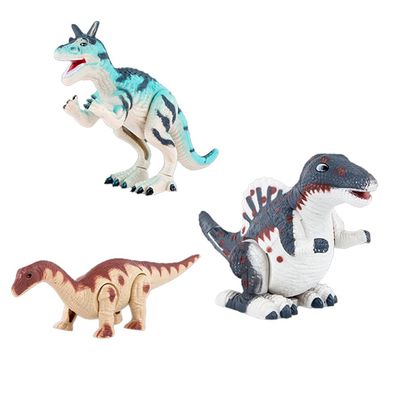 Up chain spring simulation dinosaur toy model children's toy 3 pcs