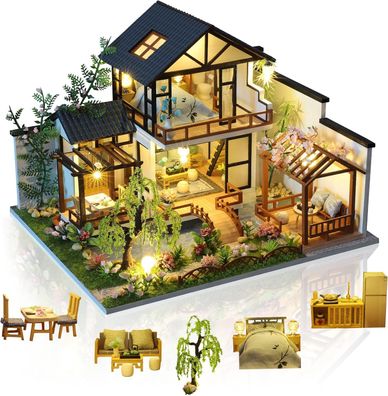 DIY Miniatur Puppenhaus Kit, astelgeschenkidee (Orientalische Villa)