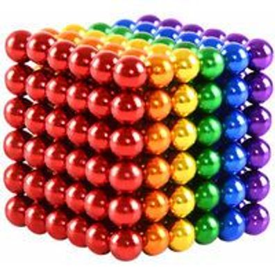 216 pcs 8 Couleurs 3mm Rubik's Cube Ball Jouet Magntique pour Enfants 10+ - Cadeau