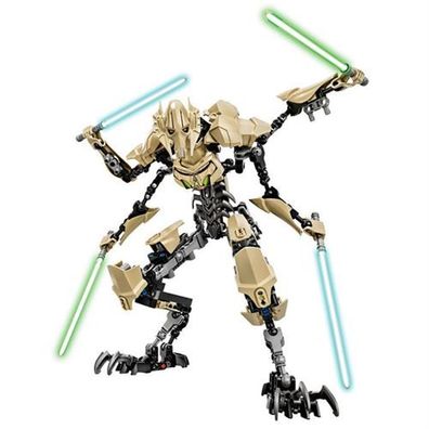 Zarte Star Wars General Grievou Figur zum Zusammenbauen von Bausteinen, Aktionsspiel