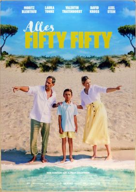 Alles Fifty Fifty - Original Kinoplakat A0 - Moritz Bleibtreu Laura Tonke- Filmposter