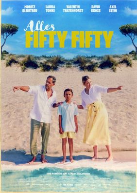 Alles Fifty Fifty - Original Kinoplakat A1 - Moritz Bleibtreu Laura Tonke- Filmposter