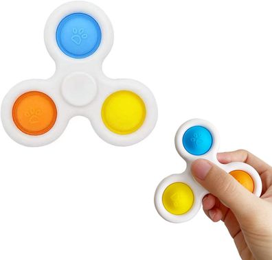 Mini-Dimple-Fidget-Spinner-Spielzeug mit Schlésselanhänger, Push-Bubble-Pop-Handspie