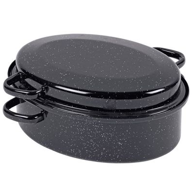 Krüger Gänsebräter oval aus Stahlemaille fassung 10.2 Liter 42cm