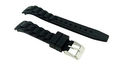 s. Oliver Uhrenarmband | Silikon schwarz 17mm SO-2295-PQ