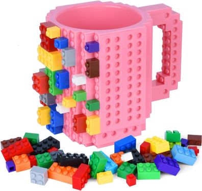 Build-on Brick Mug Bausteine Spielzeug-Set fér Kinder Geburtstag Weihnachtsgeschenk