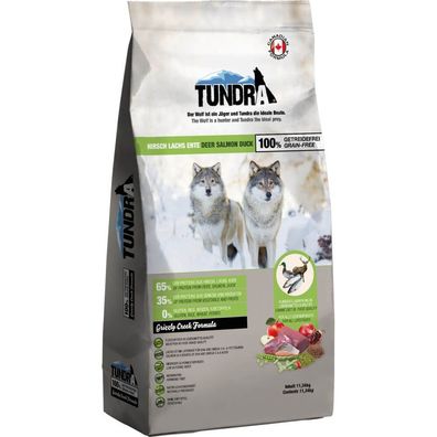 Tundra Hunde Trockenfutter Hirsch + Ente + Lachs getreidefrei 11,34kg