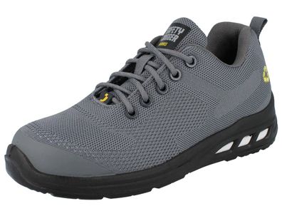 SAFETY JOGGER EcoFitz Damen Herren Halbschuhe Recycling Sicherheitsschuhe S1P grau