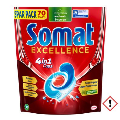 Somat Caps Excellence 4in1 70 Stück