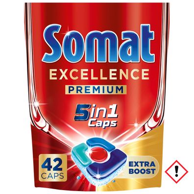 Somat Excellence Premium Caps 5in1 42 Stück