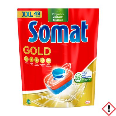 Somat Tabs Gold mit extra Kraft gegen Eingebranntes 49er