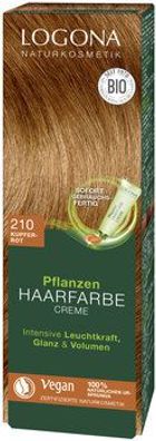 Logona Pflanzen Haarfarbe Creme 210 kupferrot 150ml