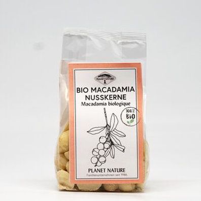 Planet Nature 6x Planet Nature Bio Macadamia Nusskerne 100g 100g