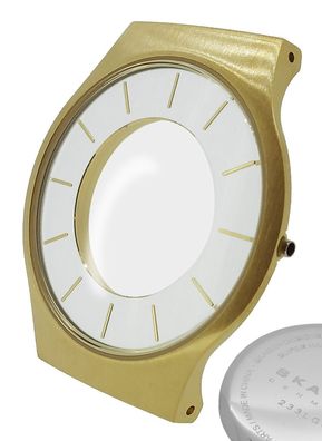 Skagen Slimline Herren > Gehäuse Edelstahl gelbgoldfarben 233LGG