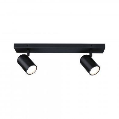 Paulmann 66775 Spotlight Zyli GU10 2-flammig Schwarz matt IP44